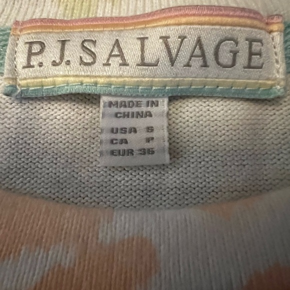 P.J. Salvage Colorful Leopard Pattern Long Sleeve Pajama Top Size Small NWT - Picture 5 of 9